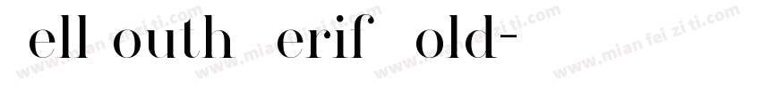 BellSouth Serif Bold字体转换